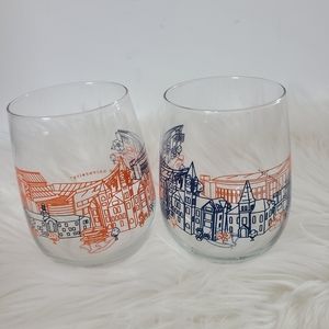 Auburn University Cityscape Wine Glasses